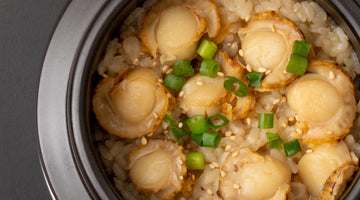 ホタテの至福、旨味満点のホタテ釜飯!